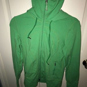 Lululemon Green Hoodie with High Neck